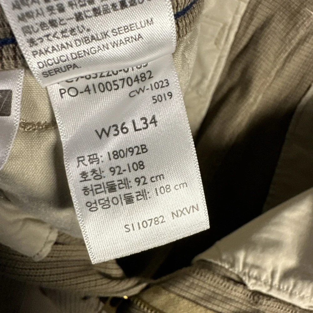 Levi's Men's XX Chino Standard Taper 36/34(38x30) Houndstooth Brown Pants Hemmed